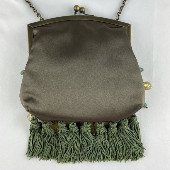 ALDO beaded fringe green purse crossbody bag - Picture 4 of 6